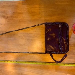 Cute purple bag with chain accents